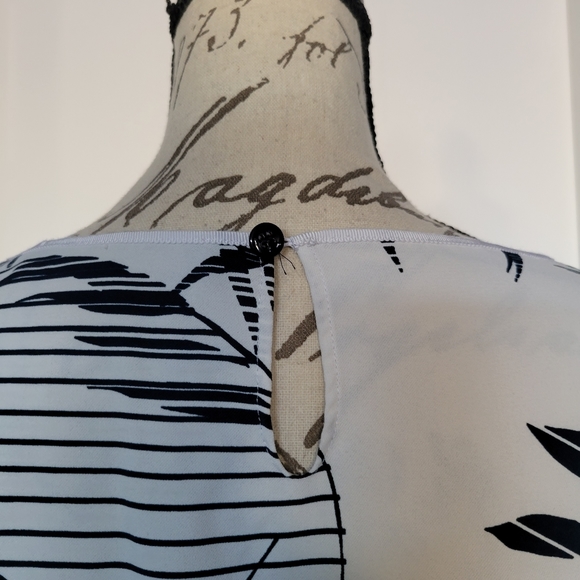 Marina Rinaldi Italy Botanical Print Long Blouse Plus Size 18 - Picture 7 of 9